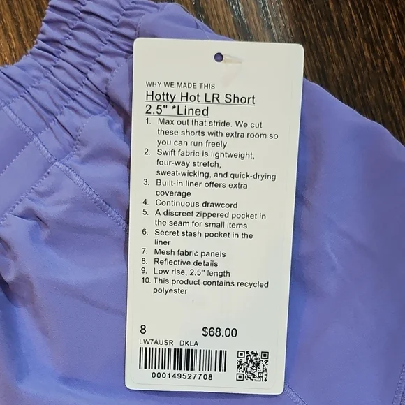 Lululemon Hotty Hot Lined Shorts 2.5" - Picture 2 of 7